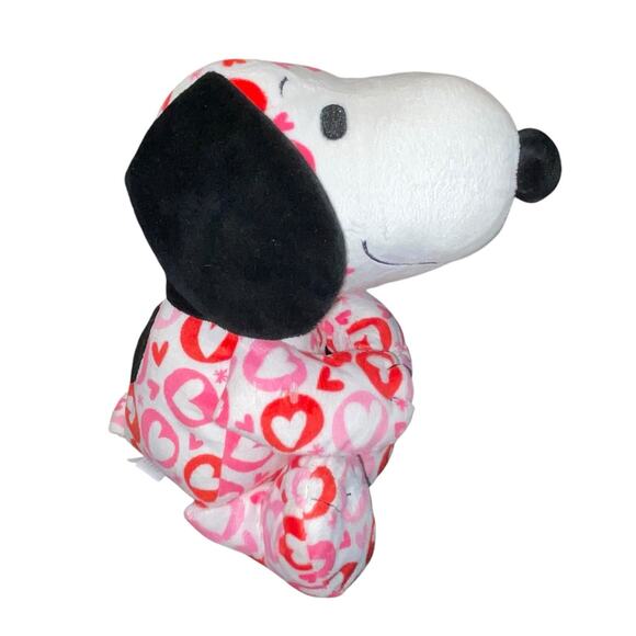 10" Hallmark Snoopy Plush Peanuts Hearts Stuffed Animal Nursery Decor Red Shower - Picture 9 of 13